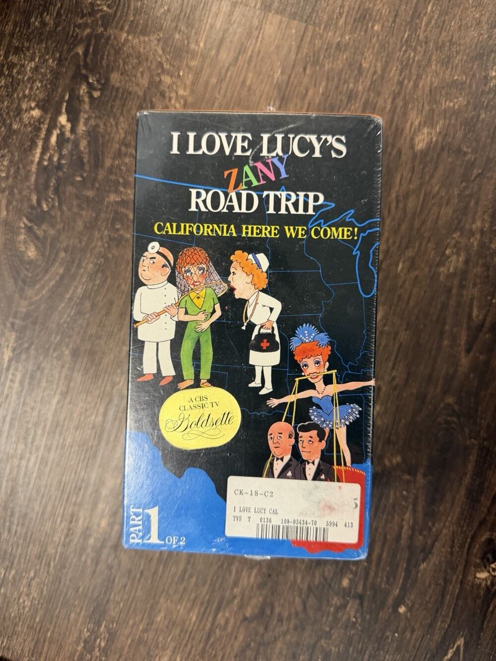 Rare I Love Lucy’s Zany Road Trip VHS - NEW SEALED